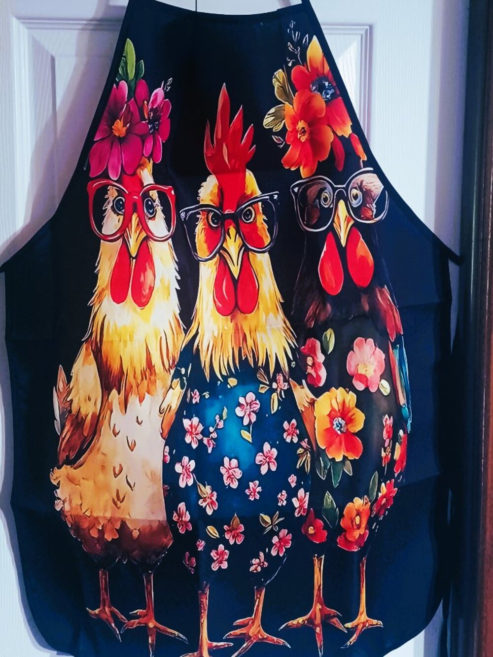NWOT Crazy Big Eye Chicken Pattern Waterproof Apron